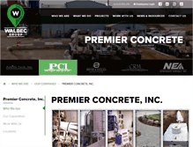 Tablet Screenshot of premierconcreteinc.com